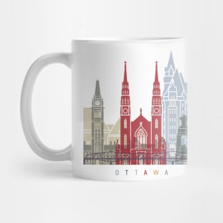 Ottawa skyline poster Mug